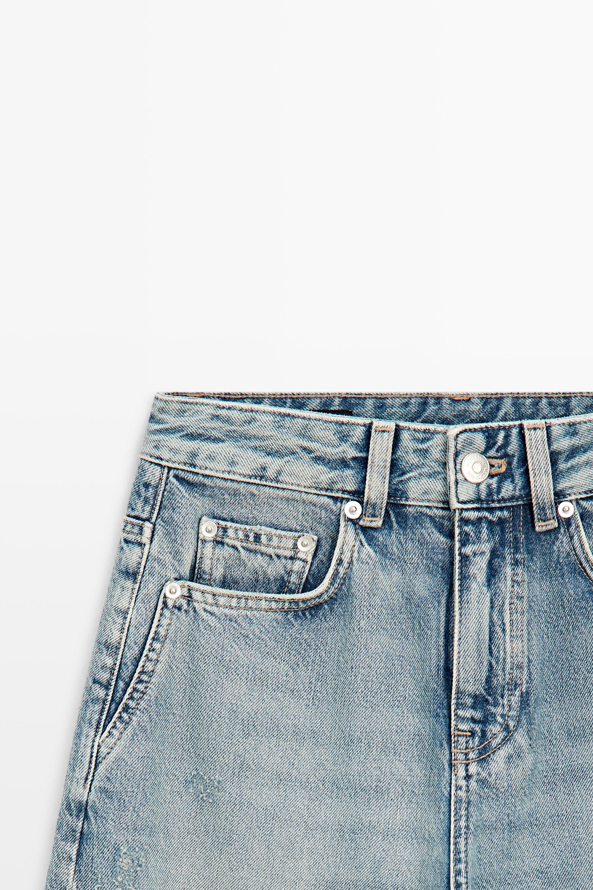 Jean barrel fit taille moyenne